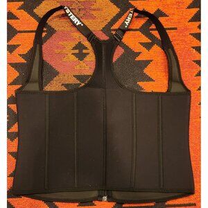 Mermaids Mystery Women's Sauna Waist Trainer Vest 3XL Neoprene Spandex Black